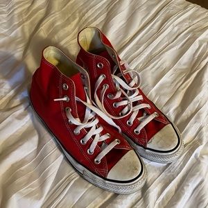 Red High Top Converse